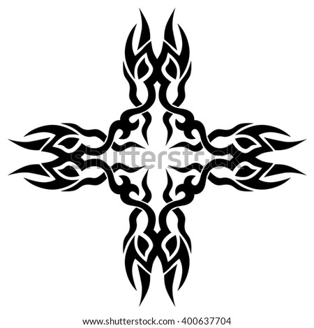 tribal cross tattoo designs vector sketch stock vector 400637704 tribal cross tattoo designs vector sketch stock vector 400637704