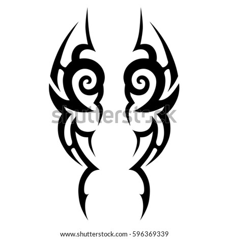 skull tribal tattoo vector illustration stock vector 340283183 skull tribal tattoo vector illustration stock vector 340283183
