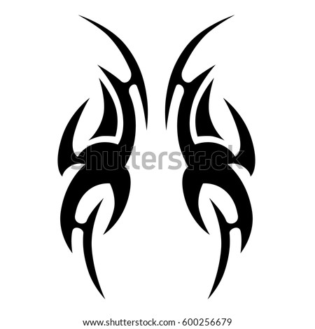 tribal tattoo art designs sketched simple stock vector 615621473 tribal tattoo art designs sketched simple stock vector 615621473