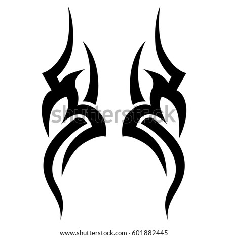 tribal tattoo art designs sketched simple stock vector 601882445 tribal tattoo art designs sketched simple stock vector 601882445