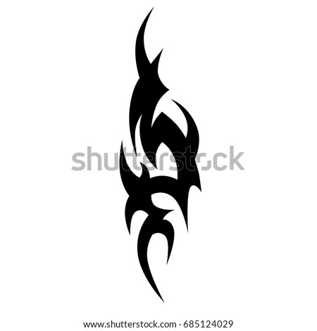 Vector Illustration Couple Interweaving Tattoo Dragons Stock Vector ...