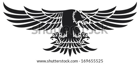 Eagle Holding Sword Stock Vector 81703576 - Shutterstock