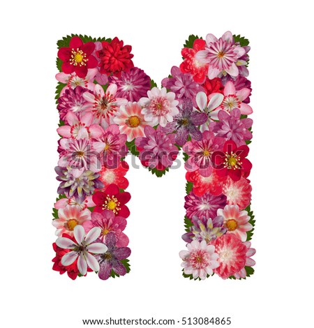 M Colorful Flower Letter Stock Images, Royalty-Free Images & Vectors ...