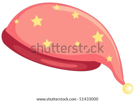 Illustration Isolated Cartoon Sleeping Hat On Stock Vector (Royalty