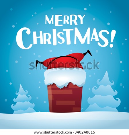 Merry Christmas! Santa stuck.