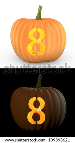 P Letter Carved On Pumpkin Jack Stock Illustration 109898654 - Shutterstock