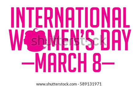 Happy International Womens Day Celebration Design Stock ...