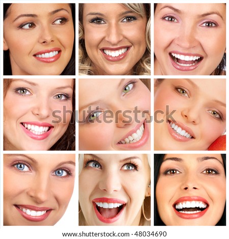 Perfect Smiles Set 25 Beautiful Wide Stock Photo 124931825 - Shutterstock