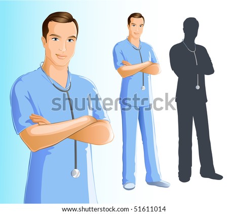 Cartoon Male Nurse Stock Images, Royalty-Free Images & Vectors