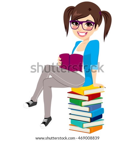 She is nerdy studying anatomy through sex 4