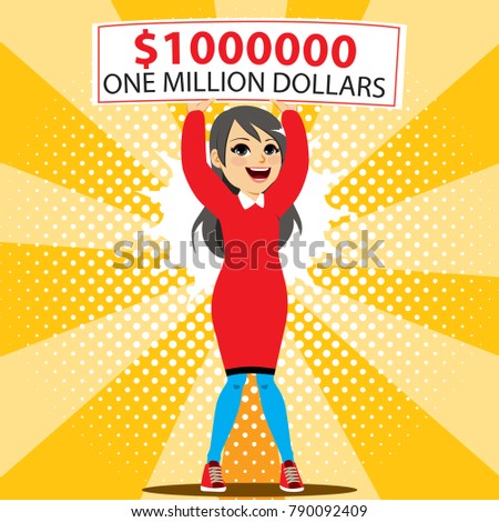Image result for cute lady wins lottery