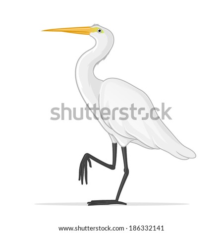 Egret Cartoon Stock Images, Royalty-Free Images & Vectors | Shutterstock