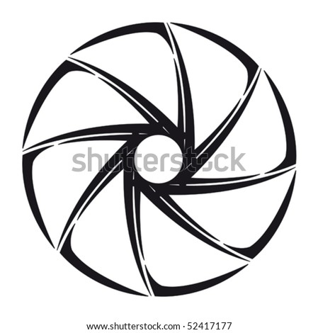 Stylized Shutter Camera Stock Vector 52417177 - Shutterstock