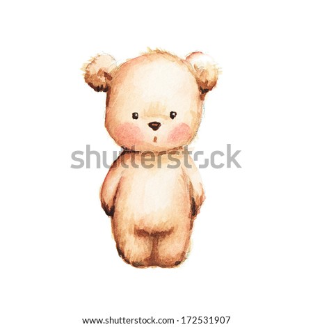 Drawing Cute Teddy Bear Stock Illustration 172531907 - Shutterstock