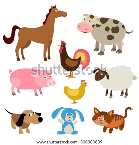 Farm Animals Vector Stock Vectors & Vector Clip Art | Shutterstock