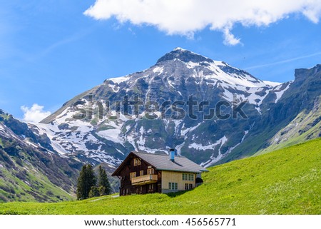 Swiss Mountain House mountain swiss house wooden stock images, royalty-free images Swiss Mountain House mountain swiss house wooden stock images, royalty-free images
