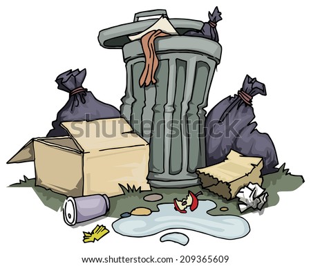 Garbage Cartoon Stock Images Royalty Free Images Vectors Shutterstock