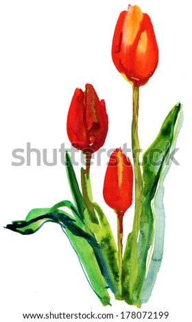 Tulip Painting Stock Images, Royalty-Free Images & Vectors | Shutterstock