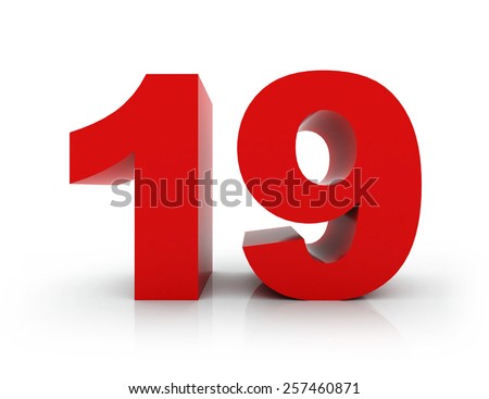 Number 19 royalty-free images