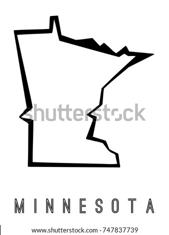 Minnesota Outline Stock Images, Royalty-Free Images & Vectors