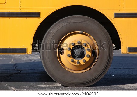 School Bus Wheel Stock Photo 2106995 - Shutterstock