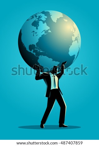 Man Carrying Globe Stock Images, Royalty-Free Images & Vectors ...