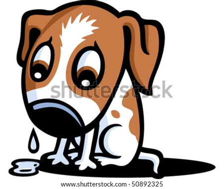 Sad Dog Lager-vektor 50892325 - Shutterstock