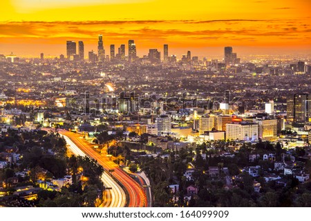 Downtown Los Angeles, California.