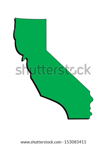 Vector Image Of The State California Illustrator 8 Vector Image Of The State California Illustrator 8