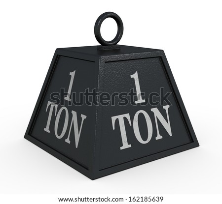 stock-photo-one-black-weight-ton-d-rende
