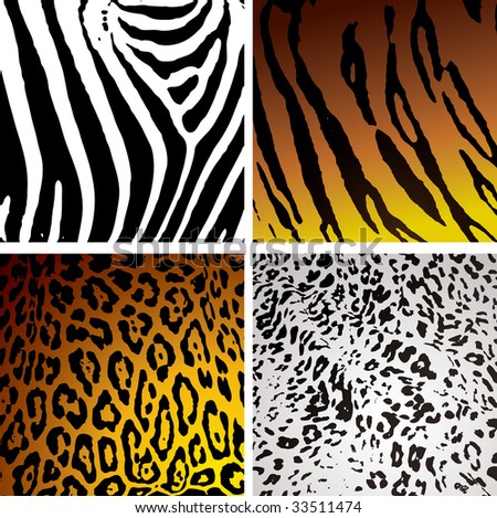 White Black Snow Leopard Abstract Background Stock Vector 31638451 ...