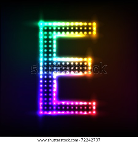 Neon Light Alphabets Letter U Stock Illustration 74443789 - Shutterstock