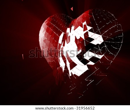 Shattered Heart Stock Photos, Images, & Pictures | Shutterstock