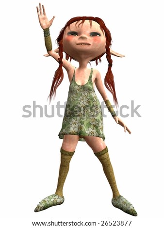 Cute Female Troll Stock Illustration 32222659 - Shutterstock