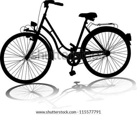 Bicycle Silhouette Stock Images, Royalty-Free Images & Vectors