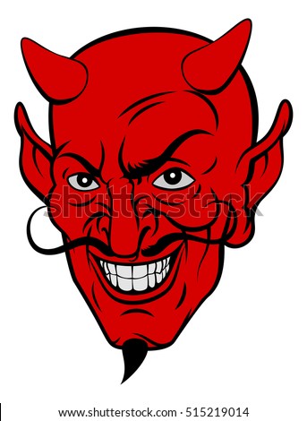 Red Devil Satan Lucifer Demon Cartoon Stock Illustration 515219014 ...
