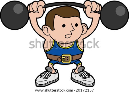 Old Man Lifting Weights Stock Illustration 22248412 - Shutterstock