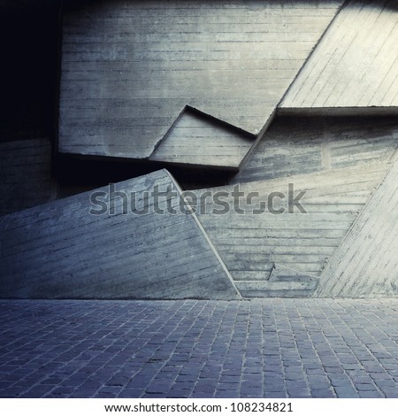 Abstract geometric background of the concrete