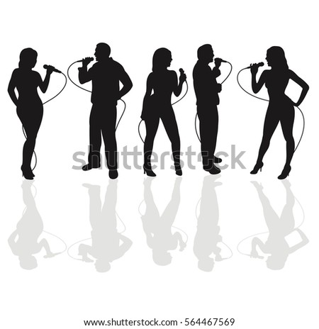 Singer Silhouette Stock Images, Royalty-Free Images & Vectors ...