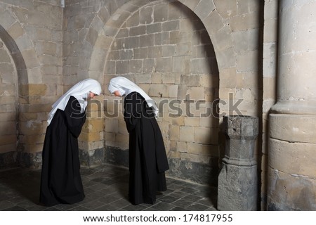 Novice Nun Praying Rosary Deep Prayer Stock Photo 160212542 - Shutterstock