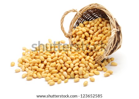 soybean isolated on white background