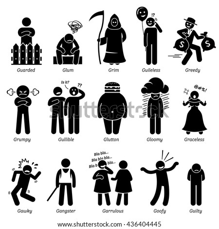 positive personalities character traits stick figures positive personalities character traits stick figures
