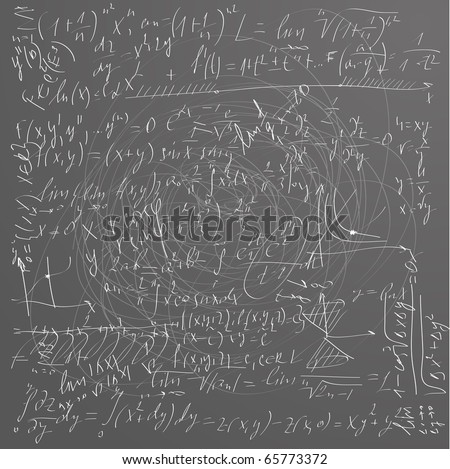 Blackboard Math Scribble Seamless Vector Wallpaper Stock Vector 3371580 ...