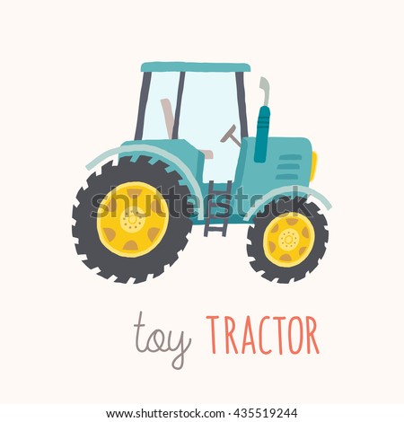 funny baby tractorphoto