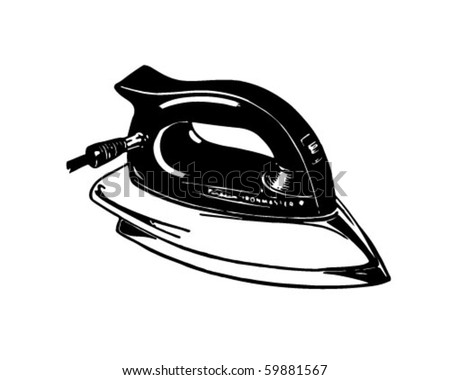 Iron 1 Retro Clip  Art  Stock Vector 59881567 Shutterstock