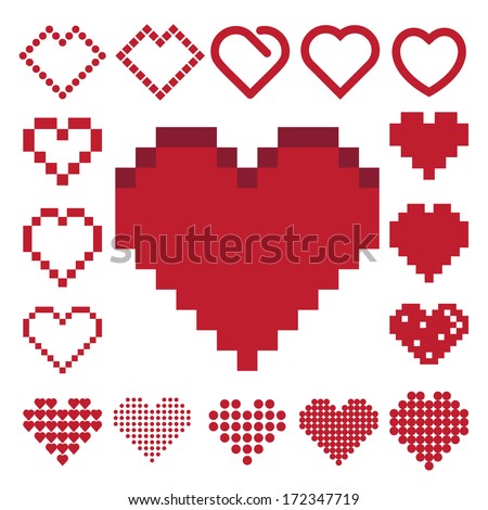 Pixel Heart Stock Images, Royalty-Free Images & Vectors | Shutterstock