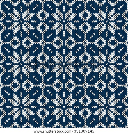 Knitted seamless pattern.