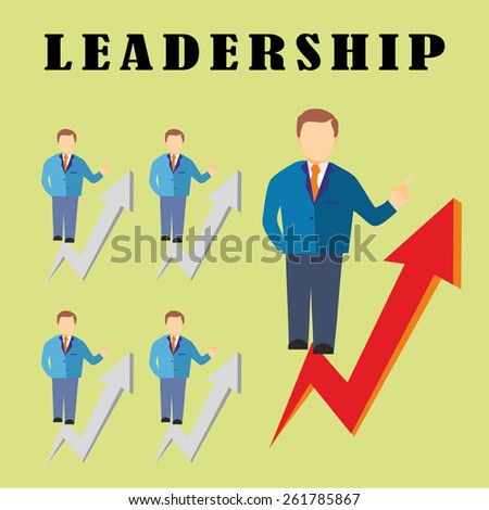 Leadership or Climbing to success - Illustration
