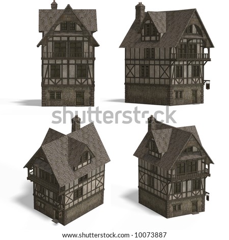 four views old fashioned house over stock illustration 19816288 four views old fashioned house over stock illustration 19816288