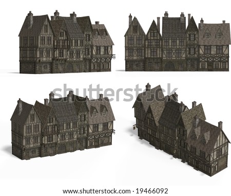 four views old fashioned house over stock illustration 20020324 four views old fashioned house over stock illustration 20020324